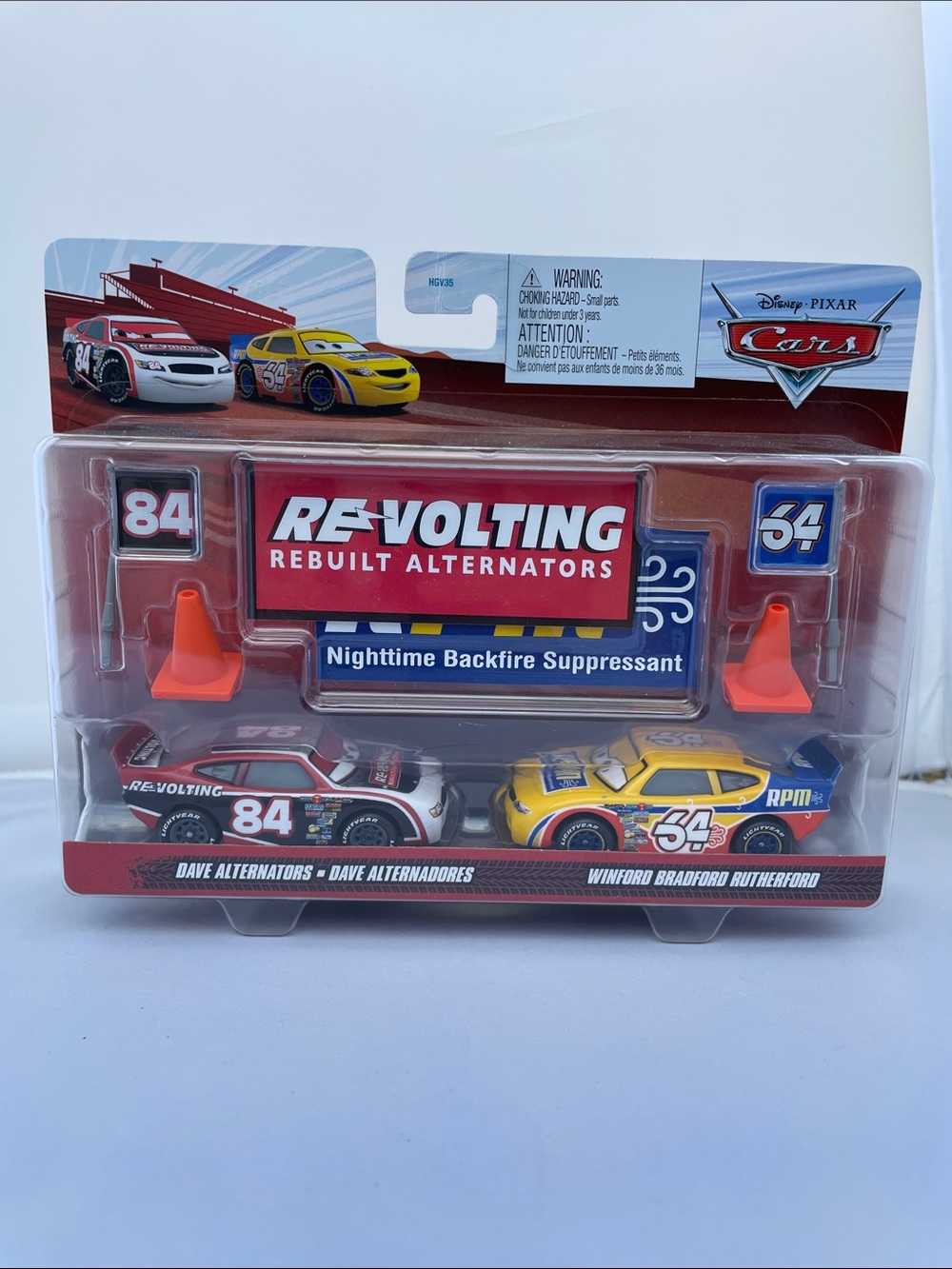 Disney Cars Re-Volting 2-Car Set – Red & Yellow